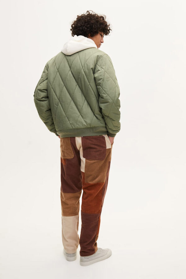 bomber2 Quilted Bomber Jacket With Ribbed Trims