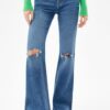 Ripped Flared Vintage Jeans