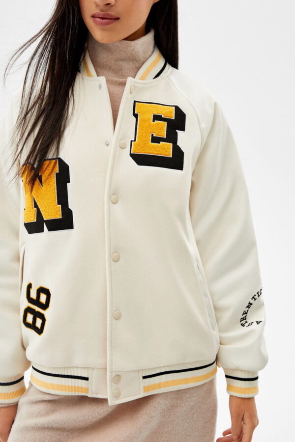 Varsity Jacket With Patch Details