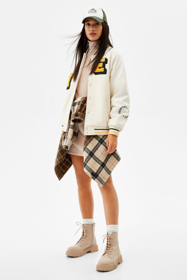Varsity Jacket With Patch Details
