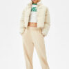 nylon4 Short Nylon-Effect Puffer Jacket