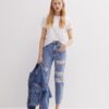 Ripped Mom Jeans - Contains Recycled Cotton