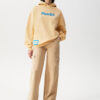 Slogan Hoodie With Label Detail