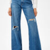 Ripped Wide-Leg ’90s Jeans