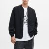 zipped1 Lightweight Zipped Bomber Jacket