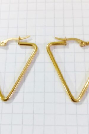 Aro Acero Dorado blister x 3 pares