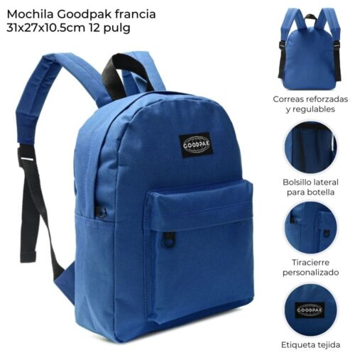 Mochila Chica lisa GOODPACK 31x27x10.5cm