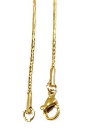 Cadena AQ Dorado x50cm cola de rata 1.2