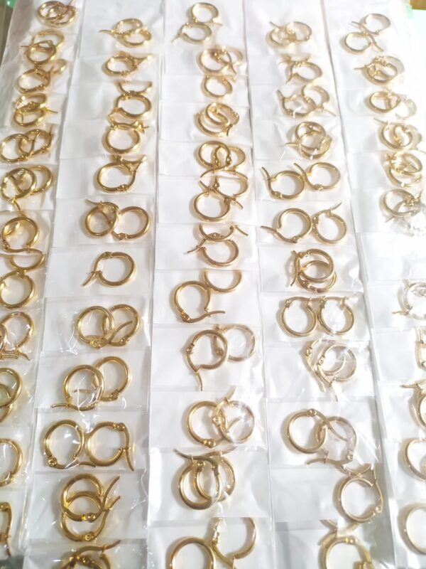 Aro AQD Argollita fina 15mm x 12 pares