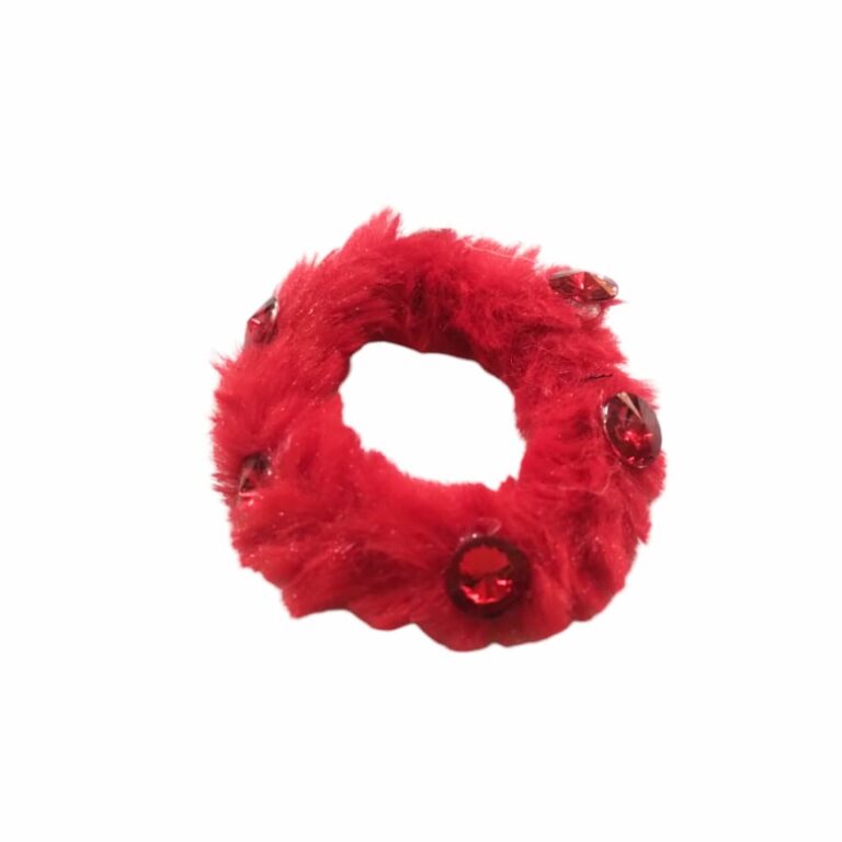Colero peluche c/ strass grandes