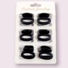 Broche chico negro X6un.