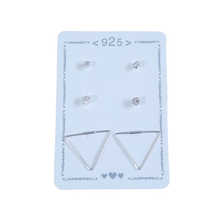 Aro Plata 925 Blister x3 Pares
