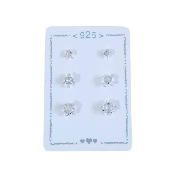 Aro Plata 925 Blister x3 Pares