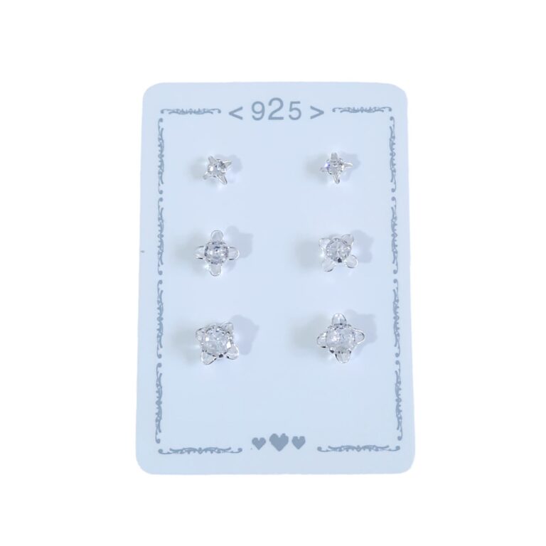 Aro Plata 925 Blister x3 Pares