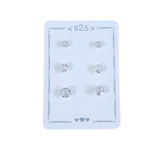 Aro Plata 925 Blister x3 Pares