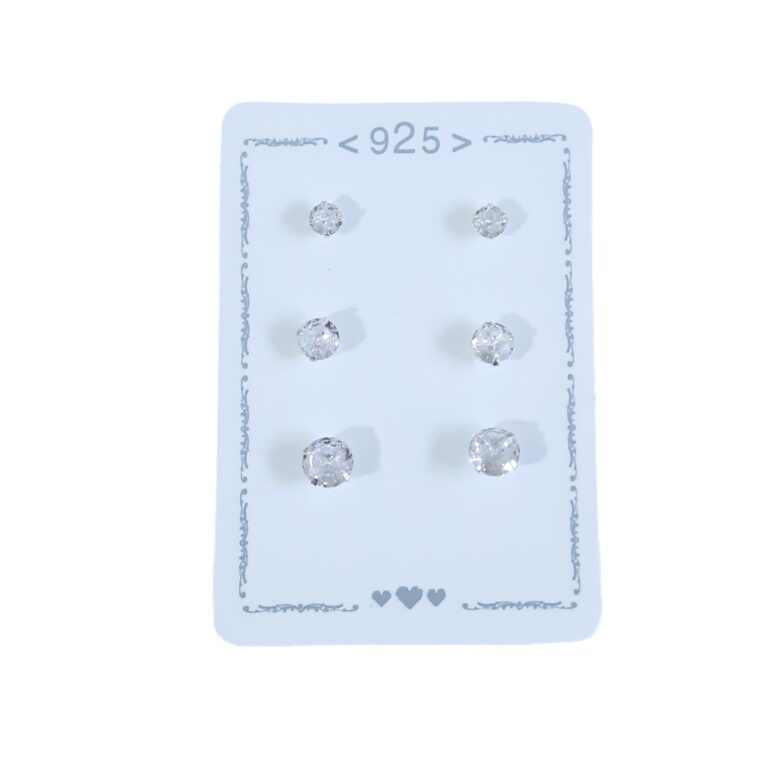 Aro Plata 925 Blister x3 Pares