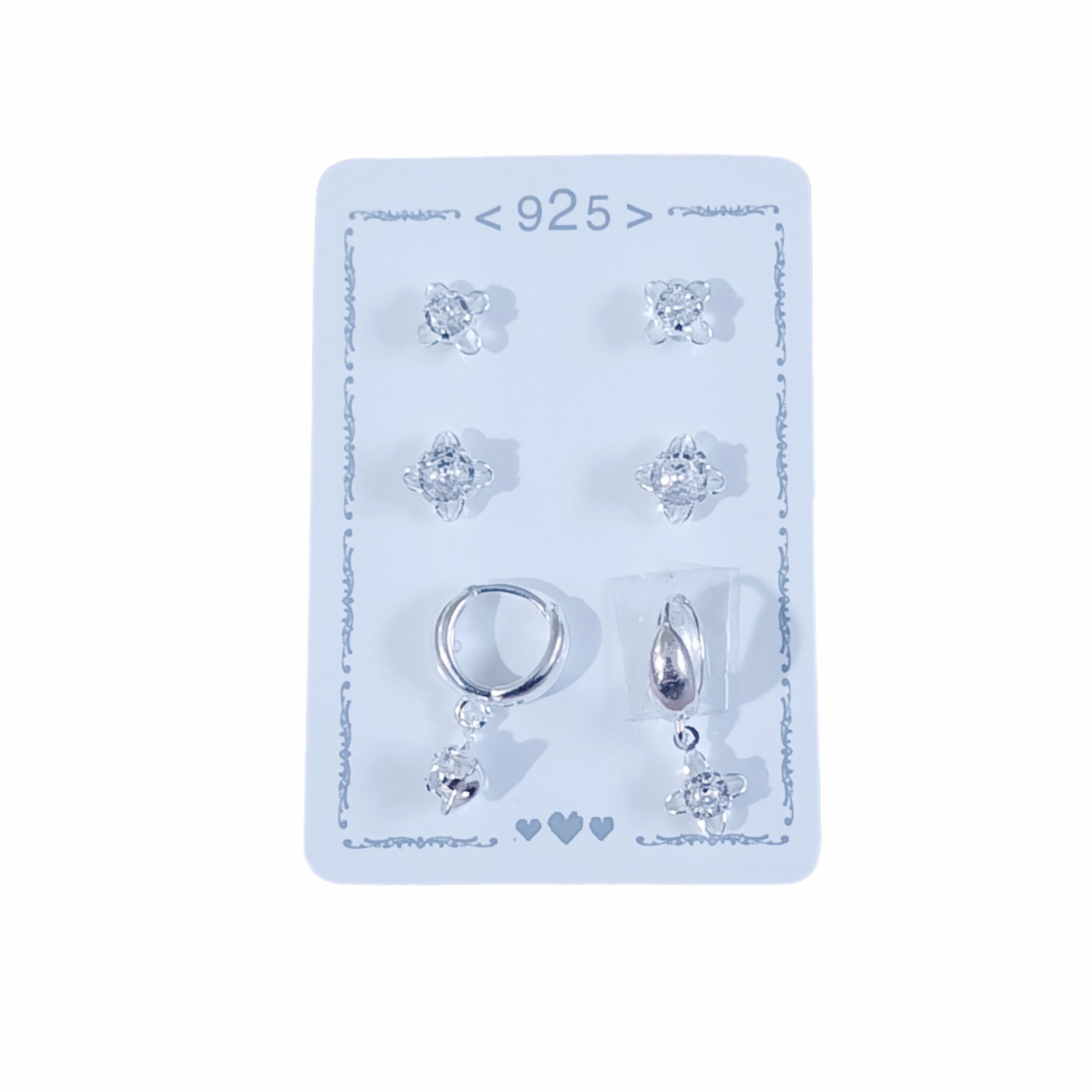 Aro Plata 925 Blister x3 Pares