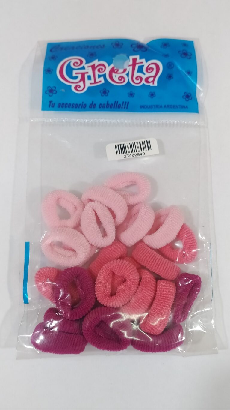Colero GRETA toalla chico x24u.
Gama de rosados