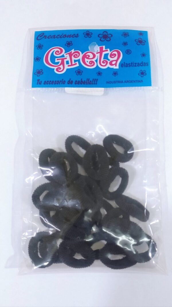 Colero GRETA toalla chico x24u.
Negro
