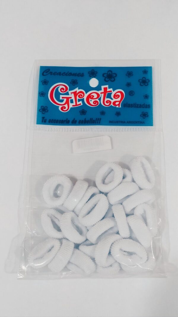 Colero GRETA toalla chico x24u.
Blanco