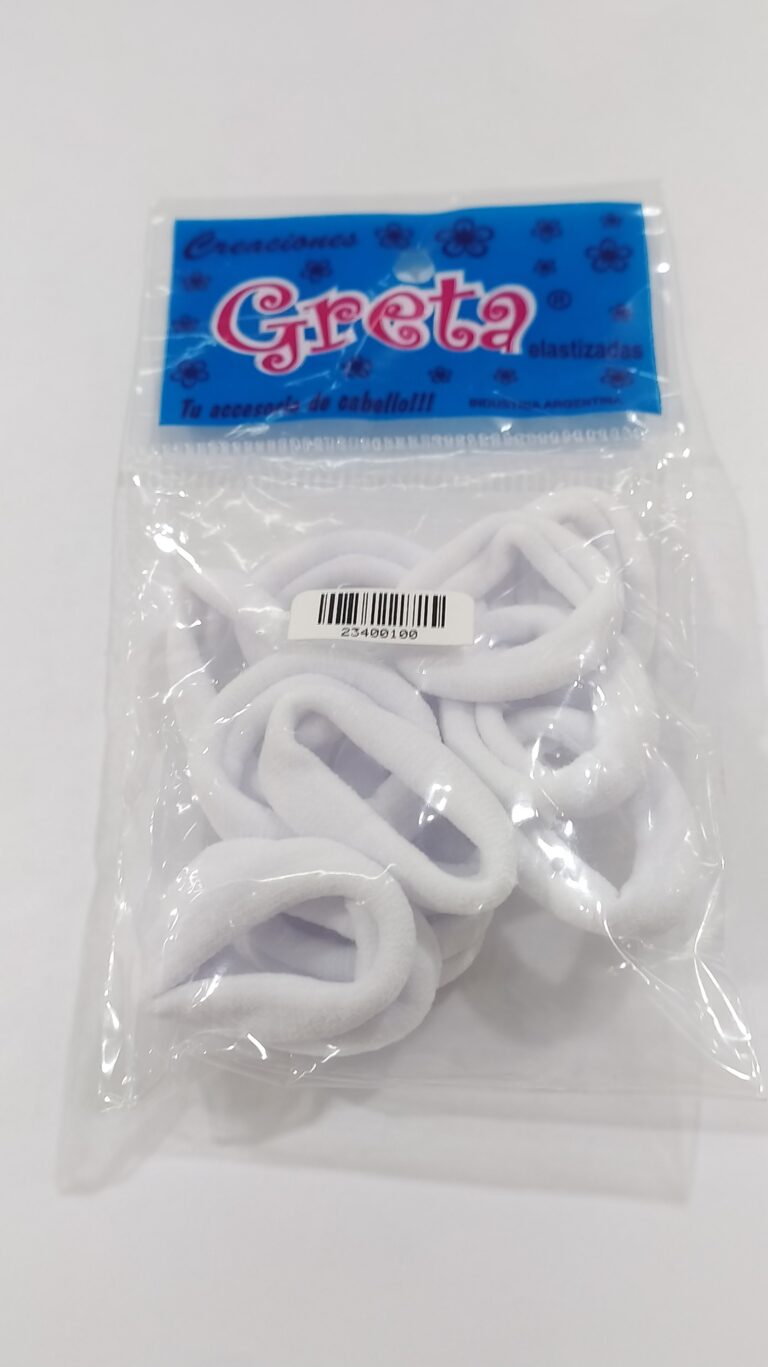 Colero GRETA toalla chico x12u.Blanco