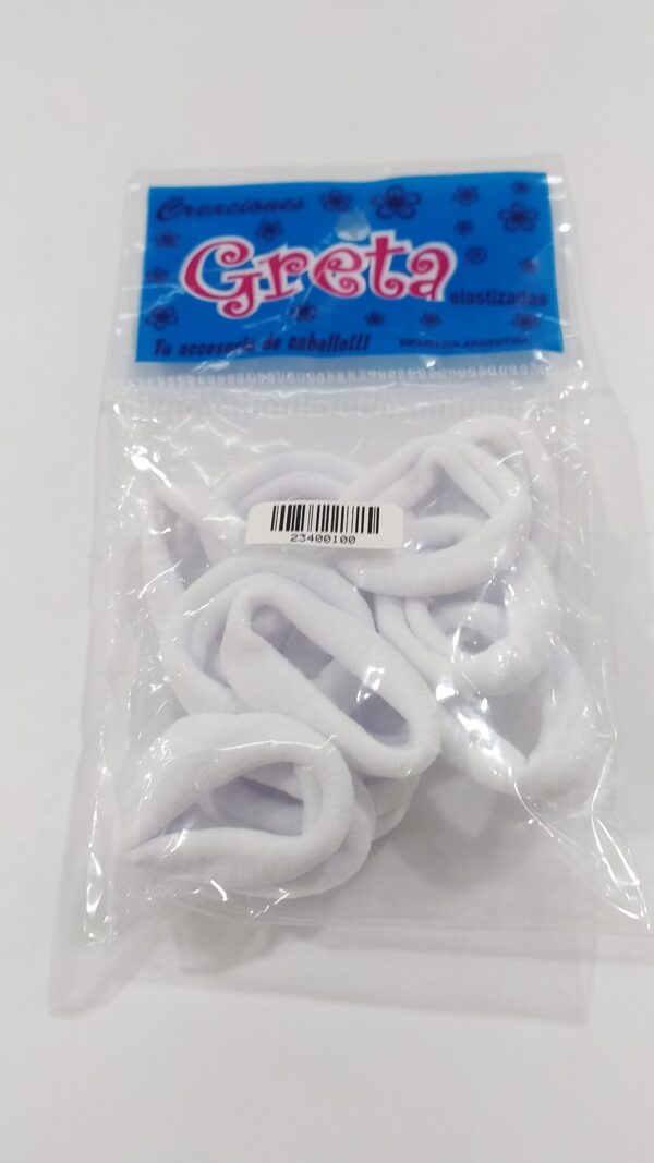 Colero GRETA toalla chico x12u.Blanco