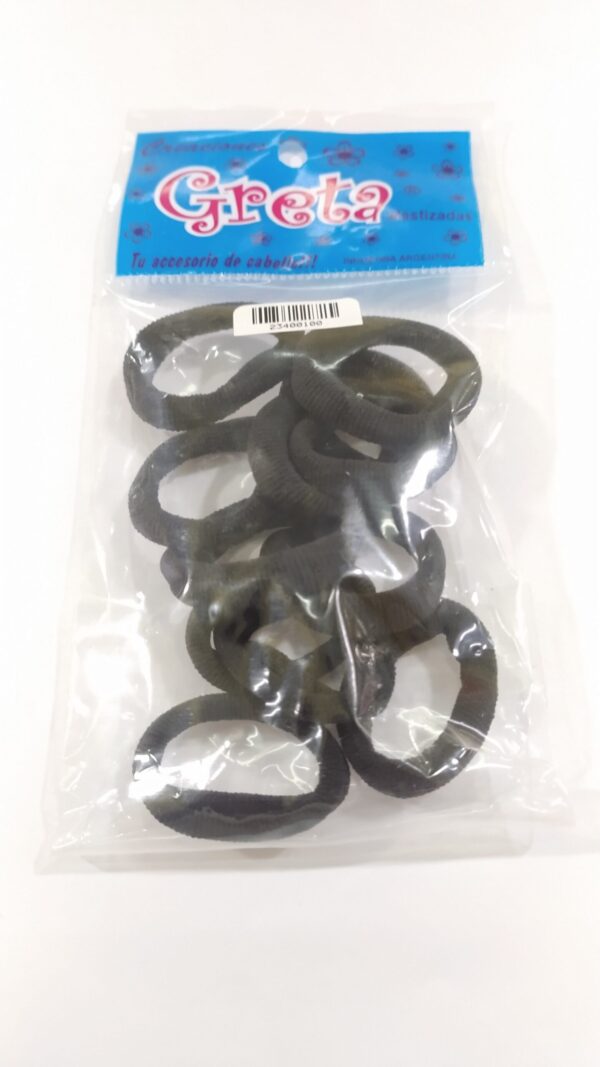 Colero GRETA toalla chico x12u.
Negro