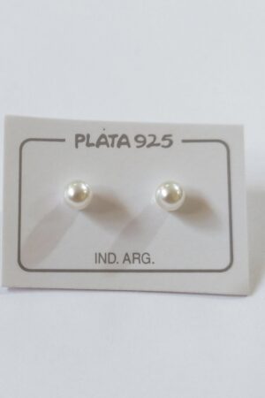 Aro de Plata 925 Perla Pegada 5mm