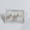 Aro de Plata 925 Perla Pegada 7mm x3