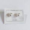 Aro de Plata 925 Perla Pegada 9mm
