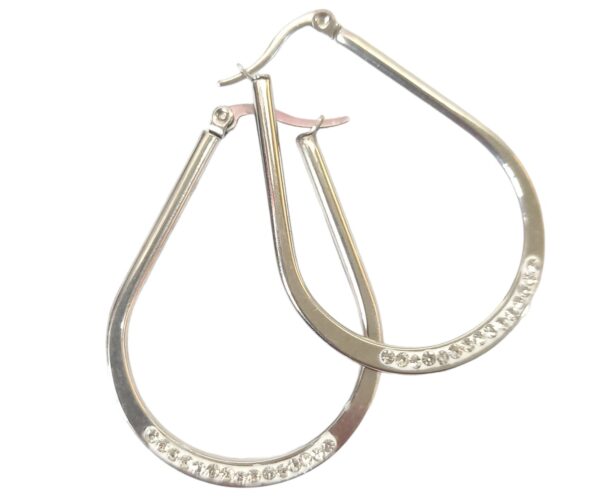 Aro AQ argolla con strass gota 32x45mm
