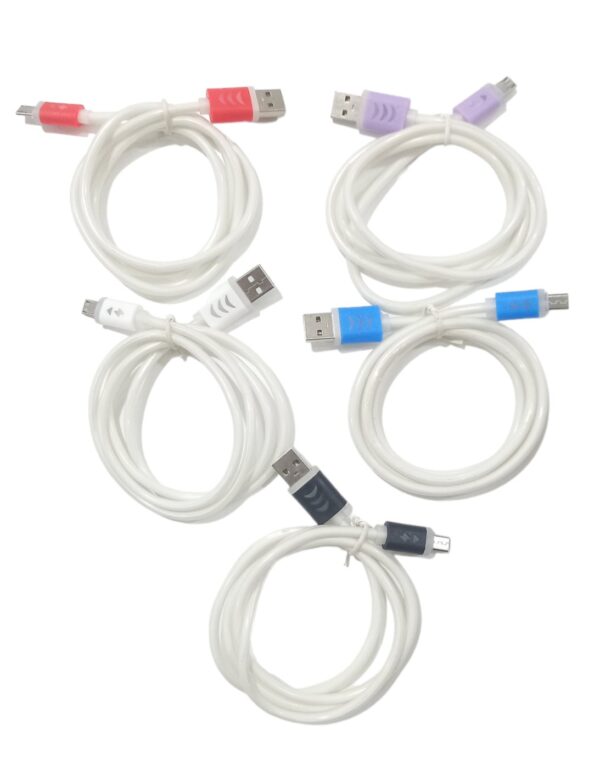 Cable de datos tipo V8 engomado c/luz