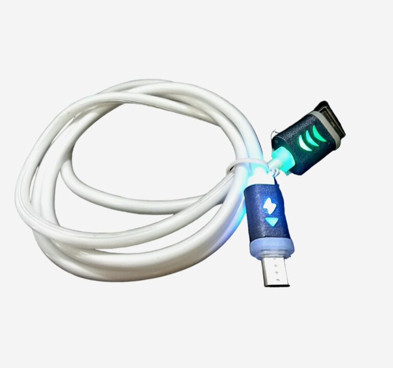 Cable de datos tipo V8 engomado c/luz