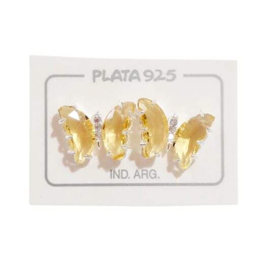 Aro Plata 925 Mariposa