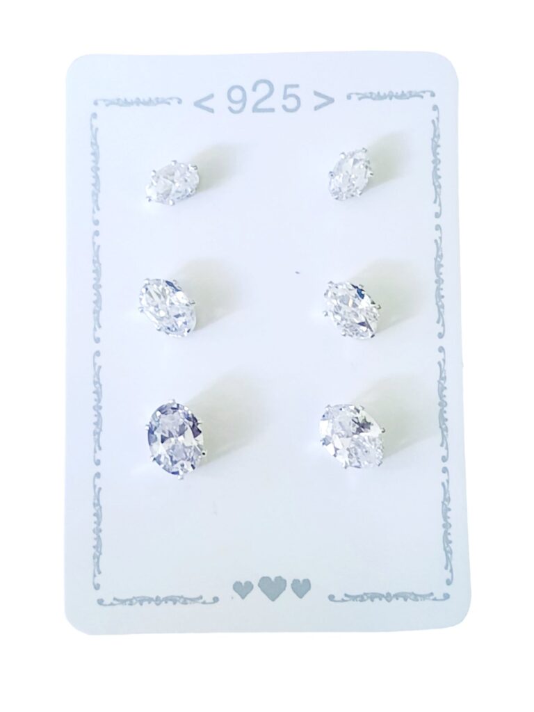 Aro Plata 925 Blister x3 Pares