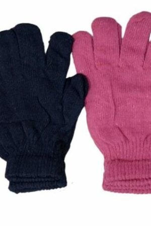Guantes de lana lisos