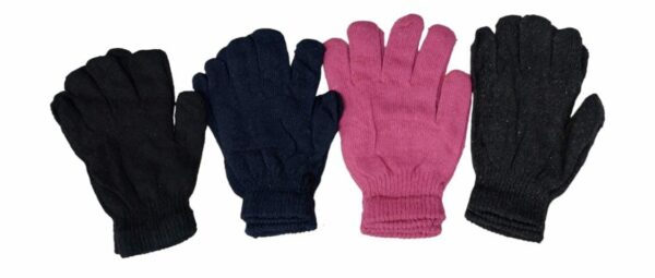 Guantes de lana lisos