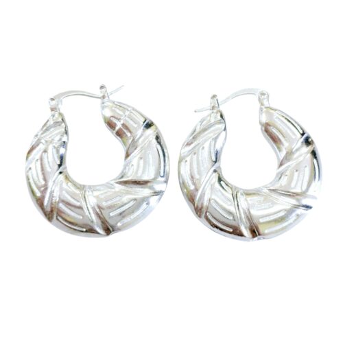 Aro Plata 925 Argolla Inflada