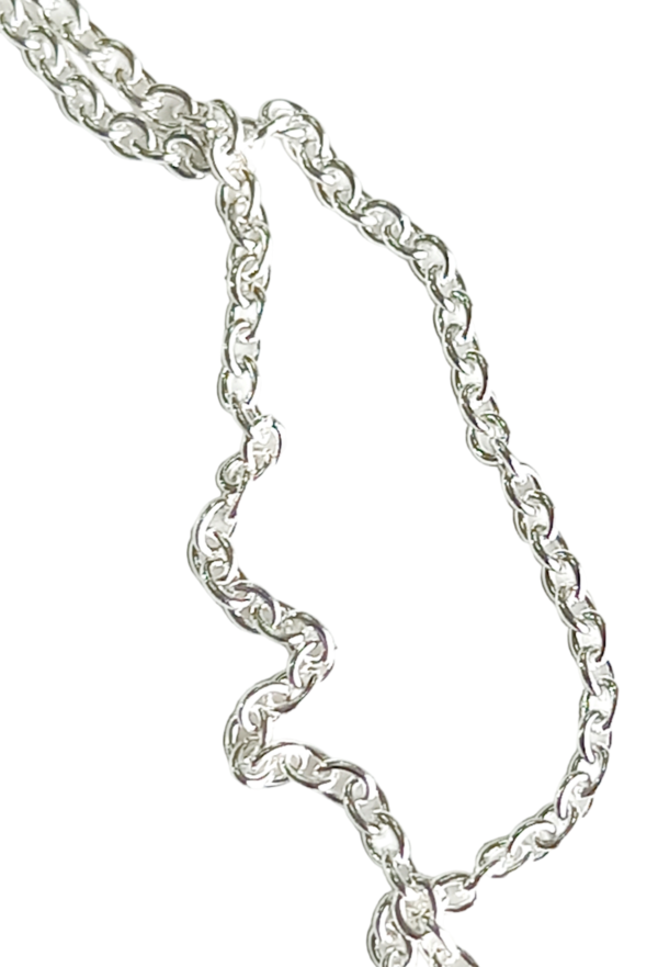 Cadena AQ Blanco Rolo 2.0 x45cm x10un.