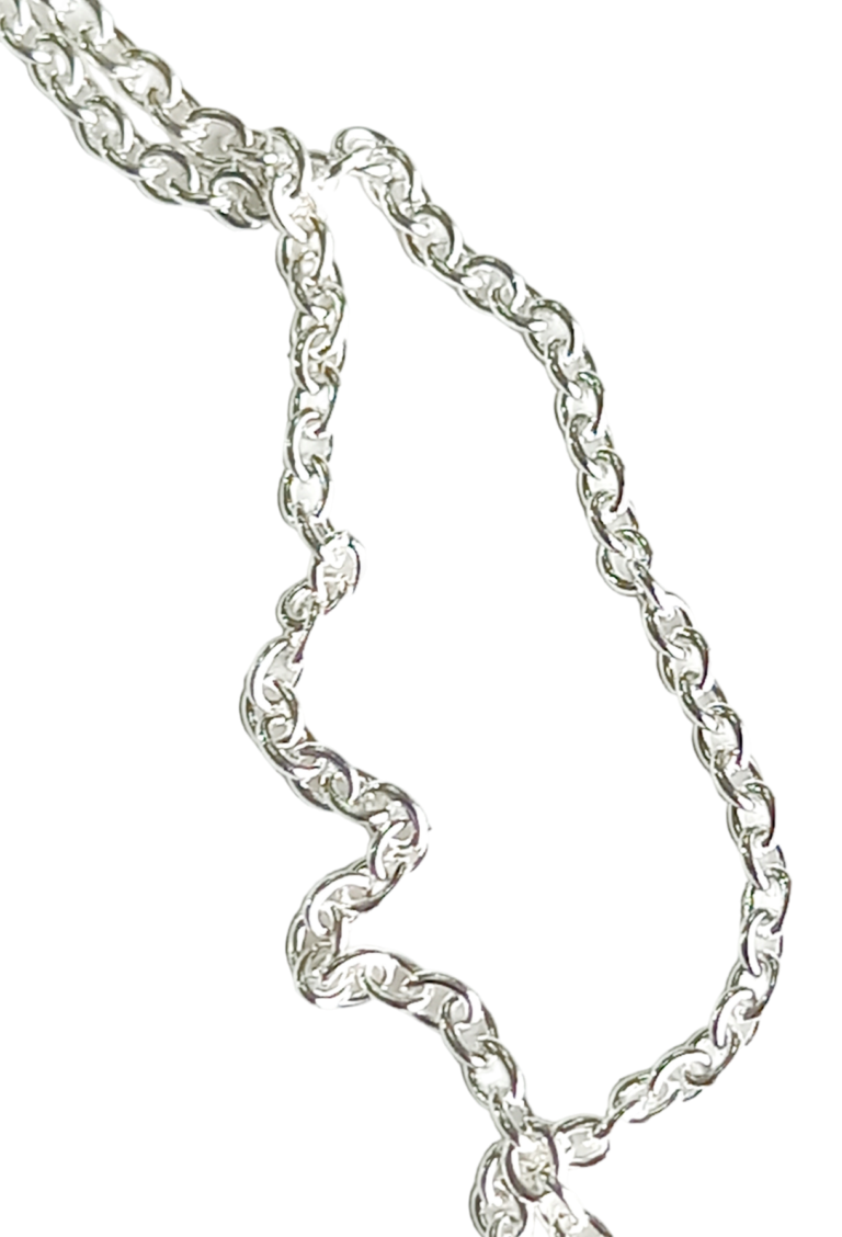 Cadena AQ Blanco Rolo 2.0 x45cm x10un.