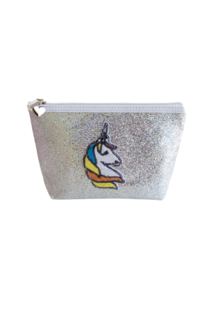 Porta cosméticos brillo unicornio
