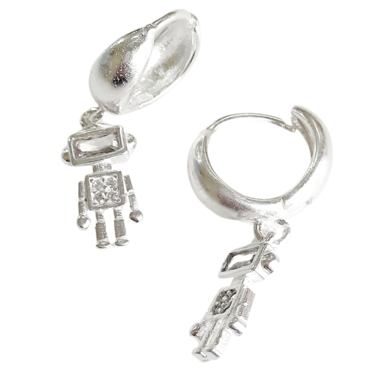 Aro Plata 925 Huggis c/ Dije