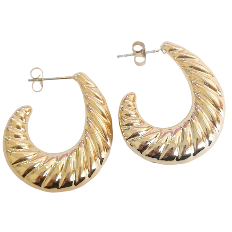 Aro AQ Dorado Moda Chunky