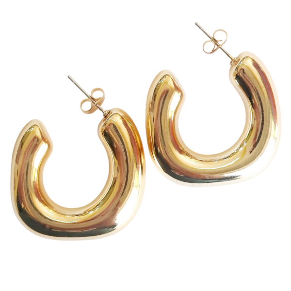 Aro AQ Dorado Moda Chunky