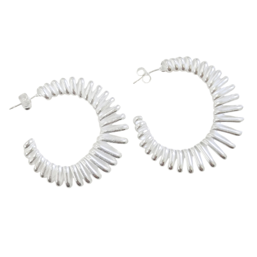Aro Plata 925 Moda Chunky