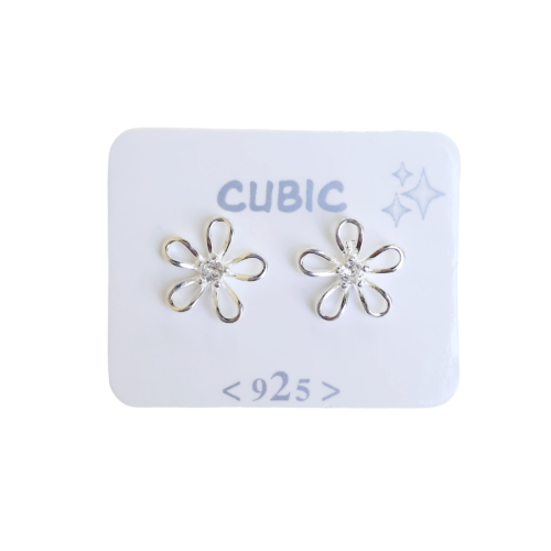 Aro Plata 925 Flor