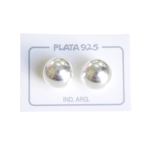 Aro Plata 925 Bolita Lisa x3un.