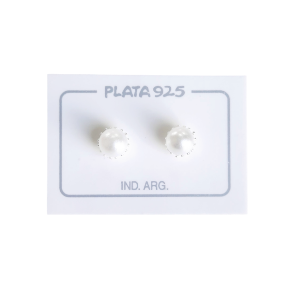 Aro Plata 925 Perla Engarzada