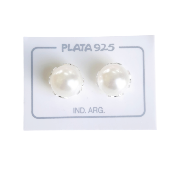 Aro Plata 925 Perla Engarzada