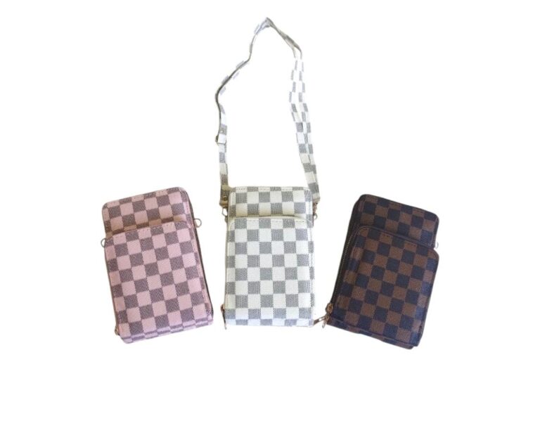 Cartera morral porta celular 3 cierres simil cuero